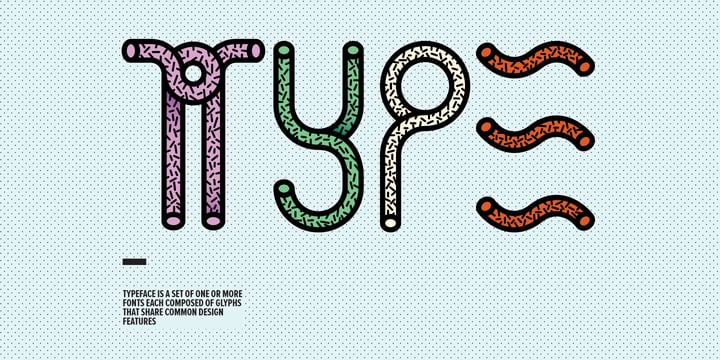 YWFT Pipe Font Poster 2