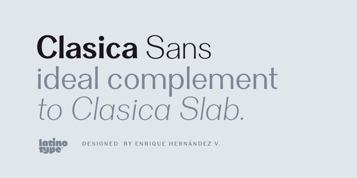 Clasica Sans Font Poster 1