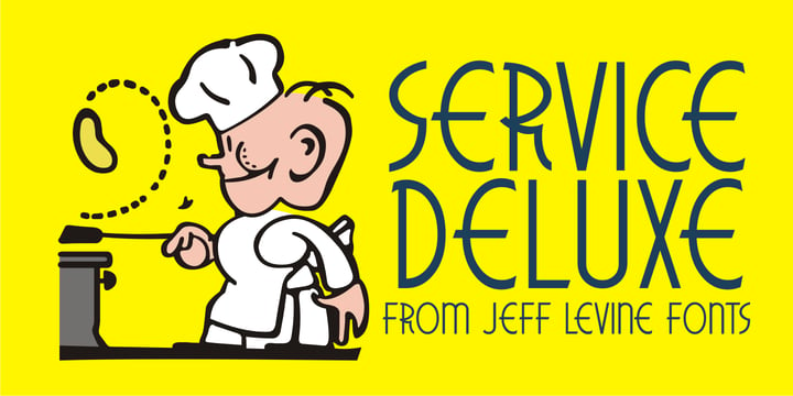 Service Deluxe JNL Font Poster 1