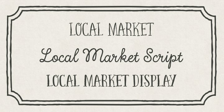 Local Market Font Poster 7