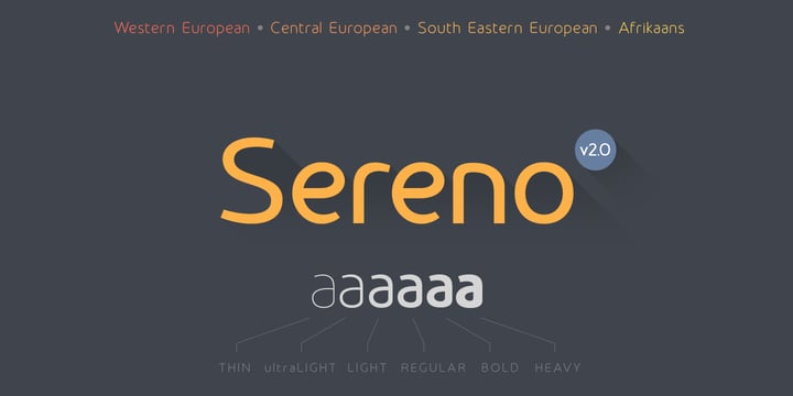 Sereno Font Poster 1