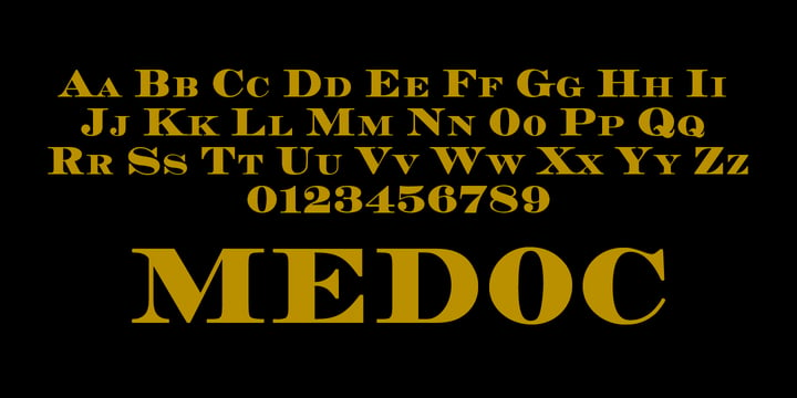 Medoc Font Poster 2