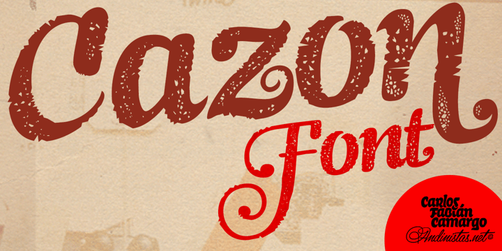 Cazon Font Poster 1