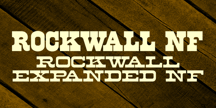 Rockwall NF Font Poster 1