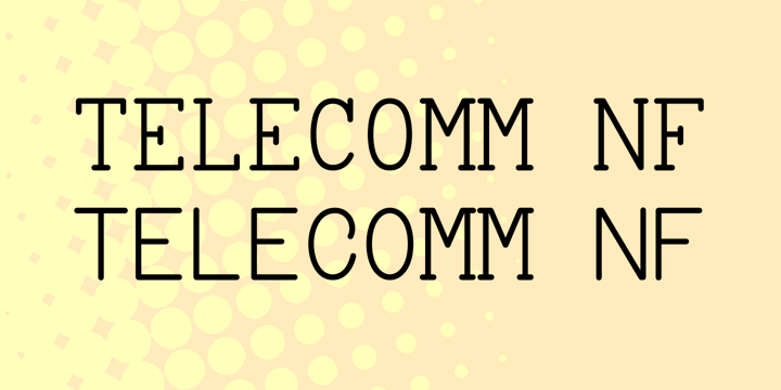 Telecomm NF Font Poster 1