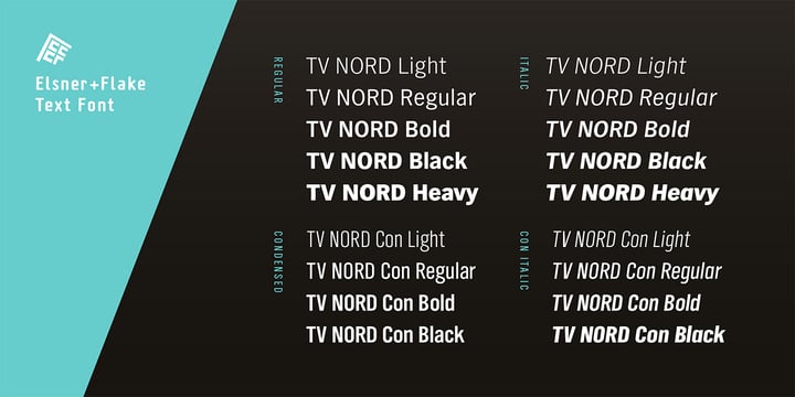 TV Nord Font Poster 7