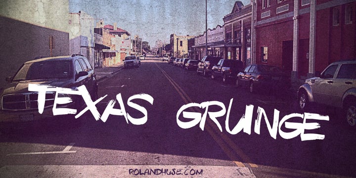 Texas Grunge Font Poster 2