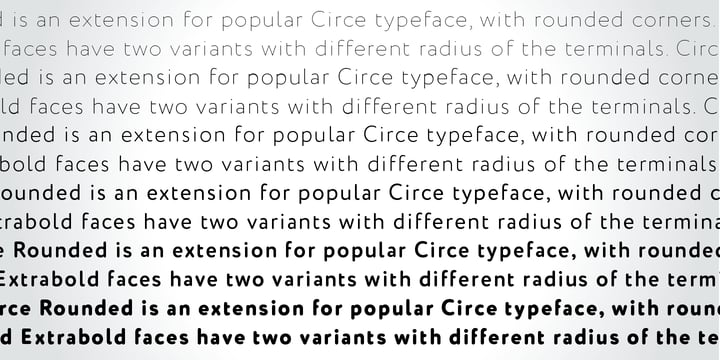 Circe Rounded Font Poster 2