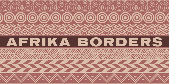 Afrika Borders Font Poster 1