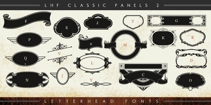 LHF Classic Panels 2 Font Poster 1