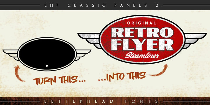 LHF Classic Panels 2 Font Poster 4