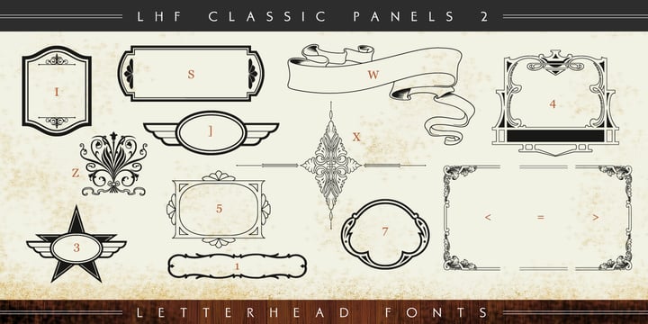 LHF Classic Panels 2 Font Poster 2