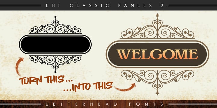 LHF Classic Panels 2 Font Poster 5