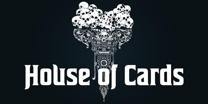House Of Cards Font Poster 1