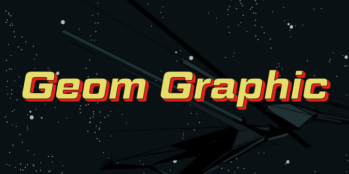 Geom Graphic Font Poster 1