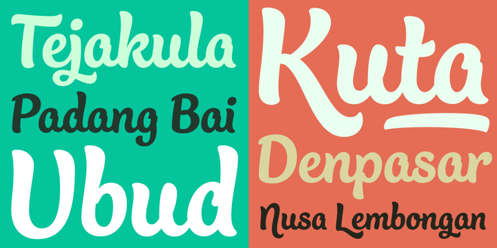Bali Script Font Poster 6