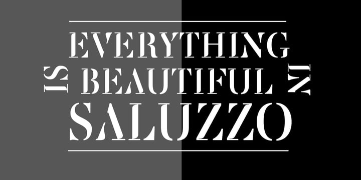 Saluzzo Font Poster 1