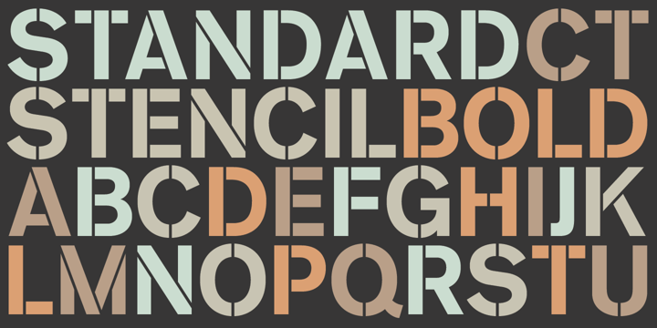 Standard CT Font Poster 12