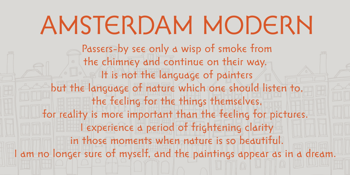 Amsterdam Modern Font Poster 1