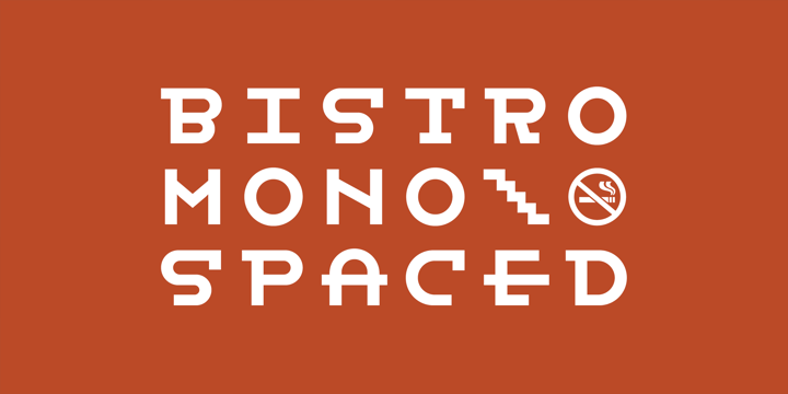 Bistro Mono Font Poster 1