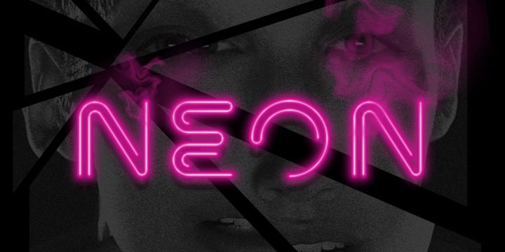 Neon Font Poster 1