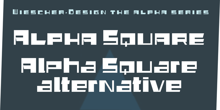 Alpha Square Font Poster 1