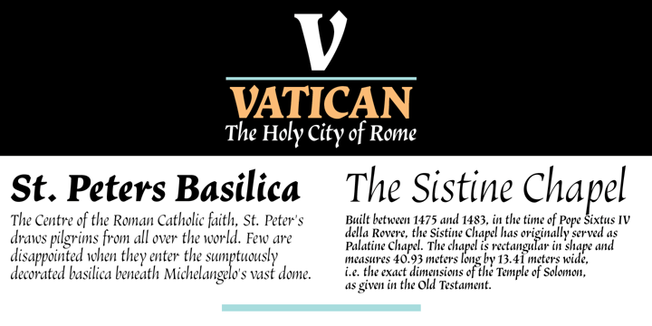 Vatican Font Poster 4
