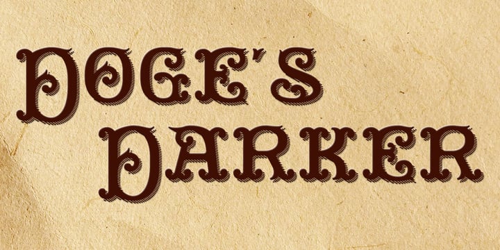 Doge's Darker Font Poster 2