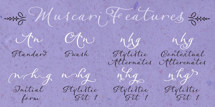Muscari Font Poster 3