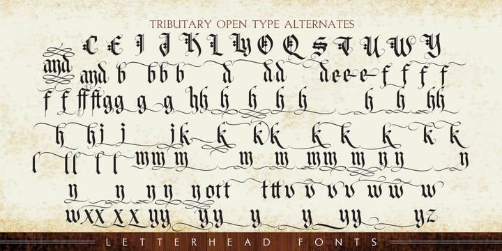 LHF Tributary Font Poster 5