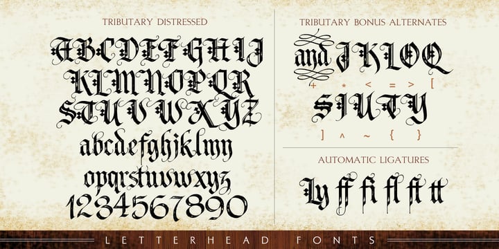 LHF Tributary Font Poster 4