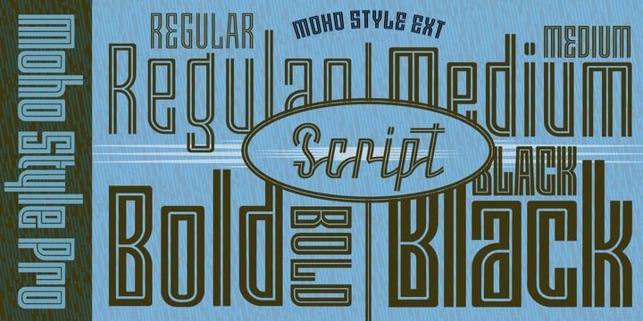 Moho Style Font Poster 3