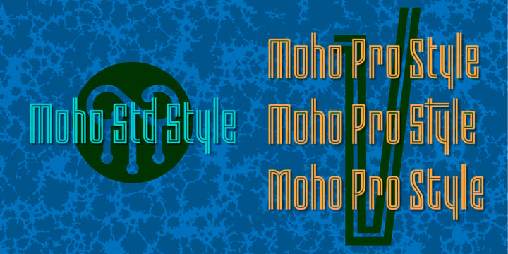 Moho Style Font Poster 5