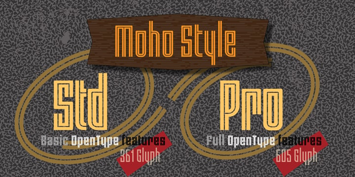 Moho Style Font Poster 2