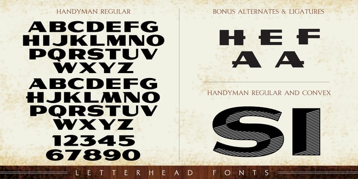 LHF Handyman Font Poster 3