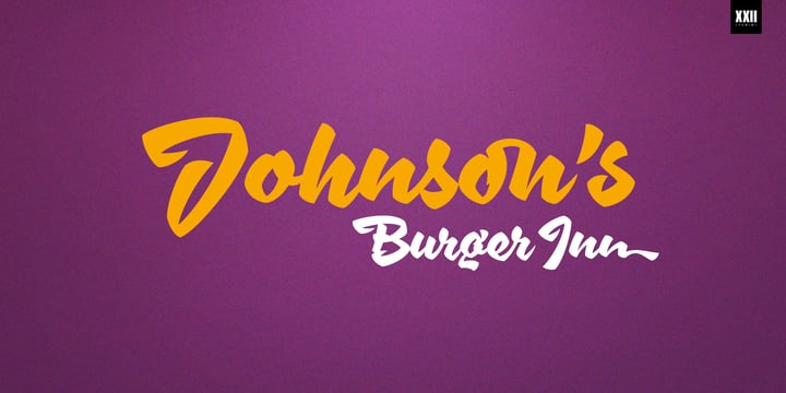 XXII AwesomeScript Font Poster 8