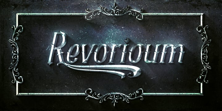 Revorioum Font Poster 1