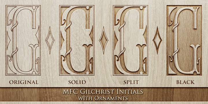 MFC Gilchrist Initials Font Poster 6