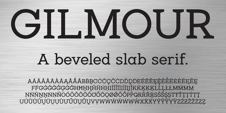 Gilmour Font Poster 1