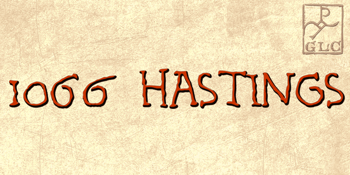 1066 Hastings Font Poster 3