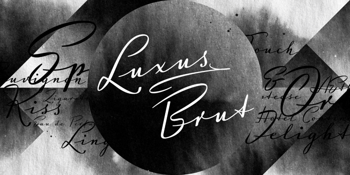 Luxus Brut Font Poster 2