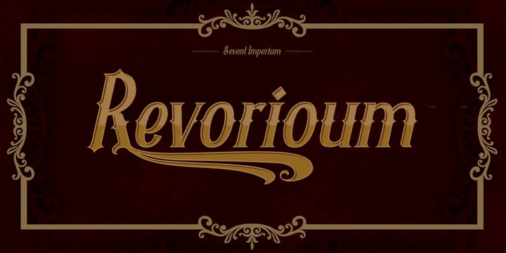 Revorioum Font Poster 2