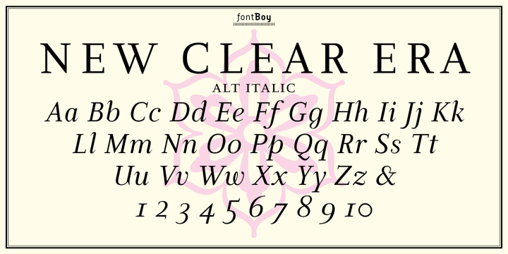 New Clear Era Font Poster 4