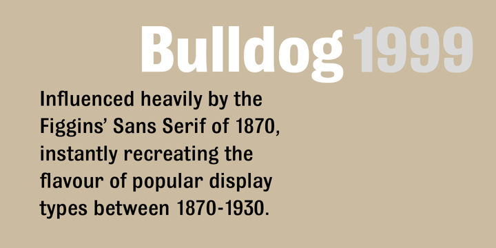 Bulldog Std Font Poster 3