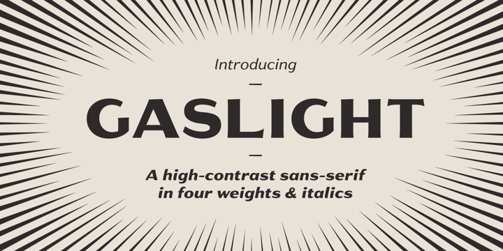 Gaslight Font Poster 1