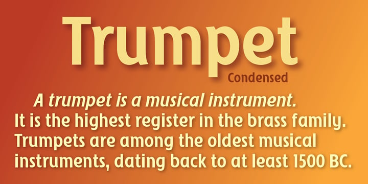 Trumpet Font Poster 3