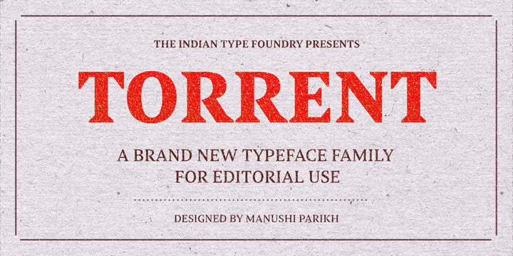 Torrent Font Poster 1