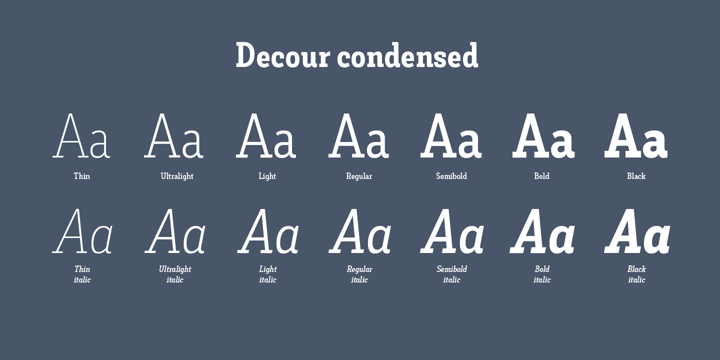 Decour Font Poster 12