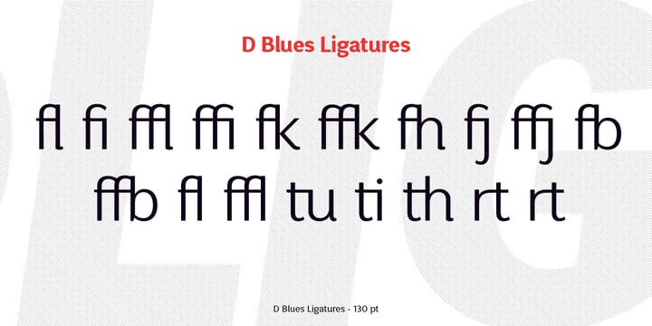 D Blues Font Poster 10