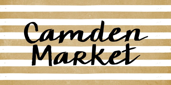 KG Camden Market Script Font Poster 2